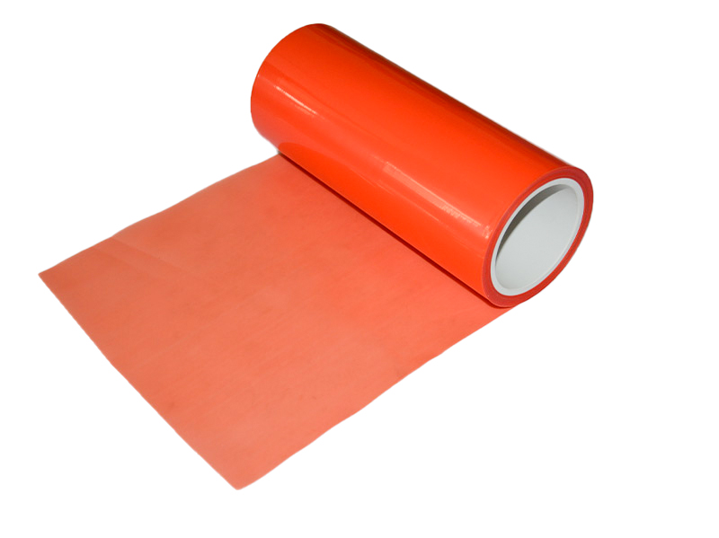 Orange PE release film substrate